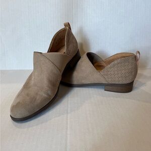 Dr. Scholl's Revival slip on  suede tan shoes size 7.5